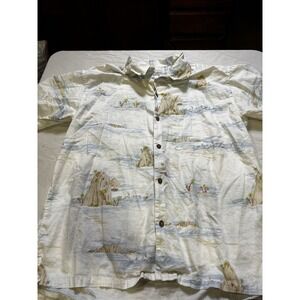 Patagonia Pataloha Men's L Button Up Hawaiian Shirt 2009 Limited Edition EUC A30